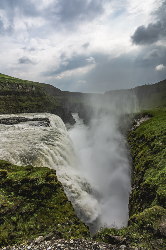 Gullfoss mit Schlucht
