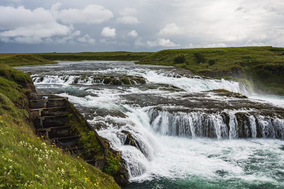 Sellfosswasserfall mit Fischtreppe