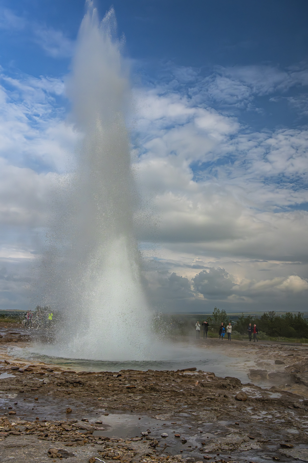 Die Wassersäule des Strokkur