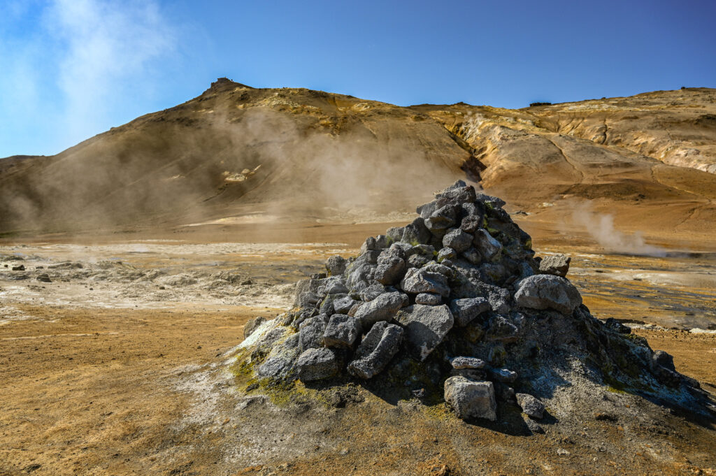 Hverir - geothermale Region und Besuchermagnet