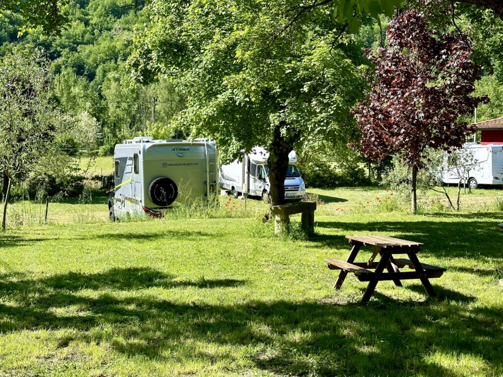 Campingplatz bei Gasola im Apennin