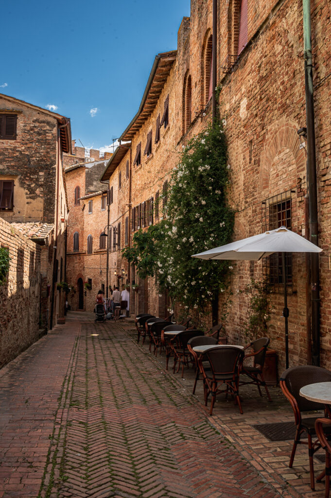 Strasse in Certaldo Alto