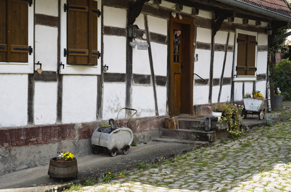 Hof mit Eingang zum Fachwerkhaus